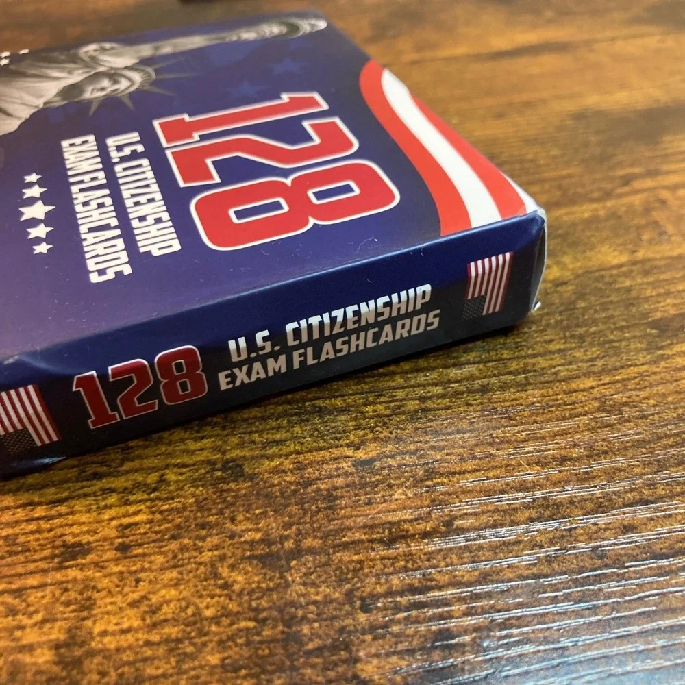 US Citizenship Flash Cards Tarjetas de Ciudadanía English Spanish 128 Civics Q&A